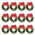 thumbnail image 3 of 12 mini coronas navideñas para decorar el árbol de Navidad. Guirnalda navideña, adorno colgante, corona pequeña., 3 of 8