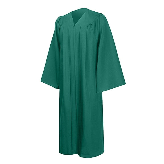 MIASHUI Unisex Student Graduation Gown for Adult Size High School and College,Dark Green