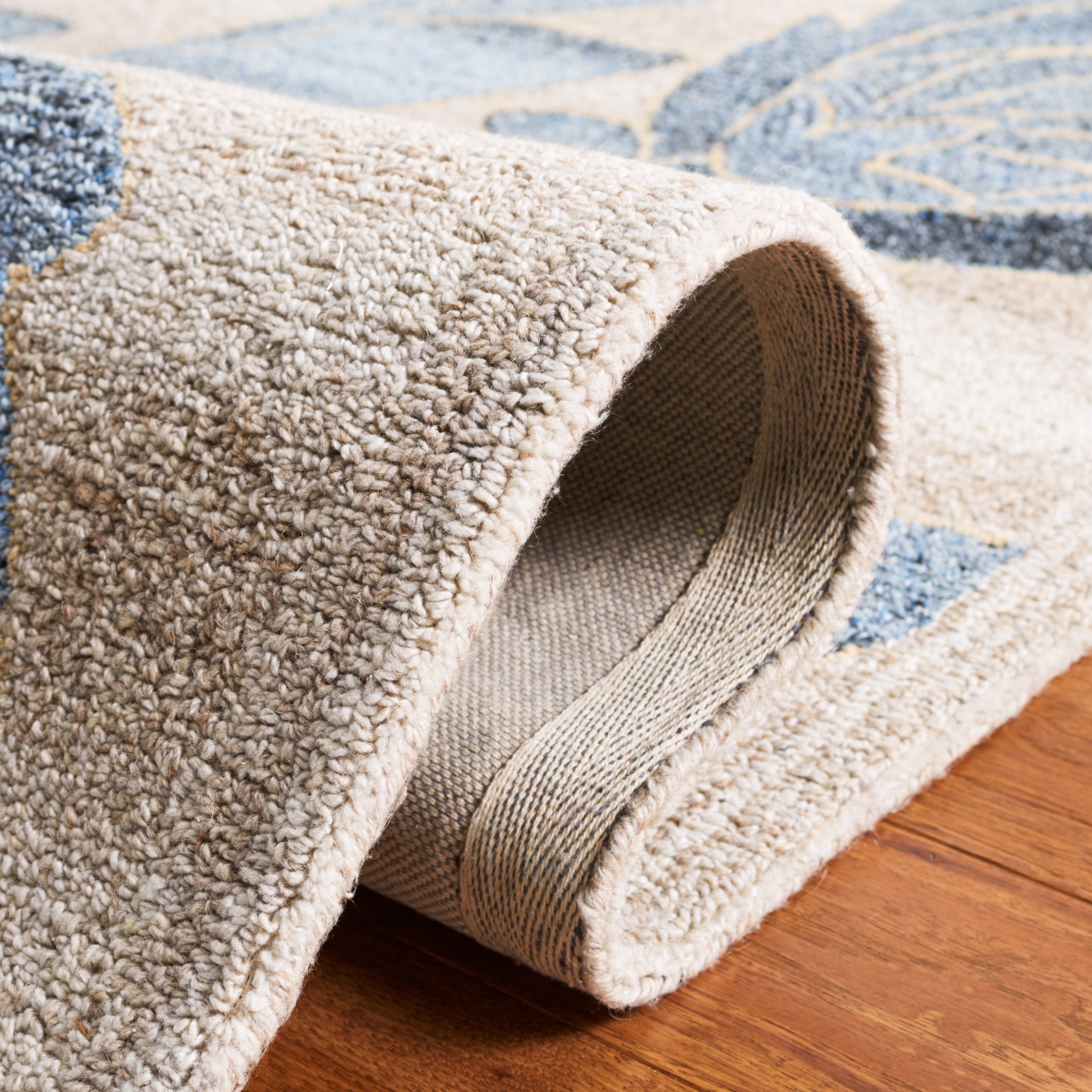 SAFAVIEH Abstract Parker Floral Runner Rug, Beige/Blue, 2'3" x 8'
