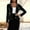 Black, variant on SwiftWear Women's Velvet Blazer Button Coat Vintage Casual Business Office Notch Collar Jacket Faux Pocket ​, Black