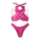 thumbnail image 5 of WILLBEST Trajes de Baño Mujer Bikini Con Tirantes de Color Liso Para Mujer, E y Cómodo, 5 of 5