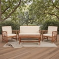 thumbnail image 2 of SAFAVIEH 4-Pieces Patio Outdoor Furniture Set, Beige, 2 of 15