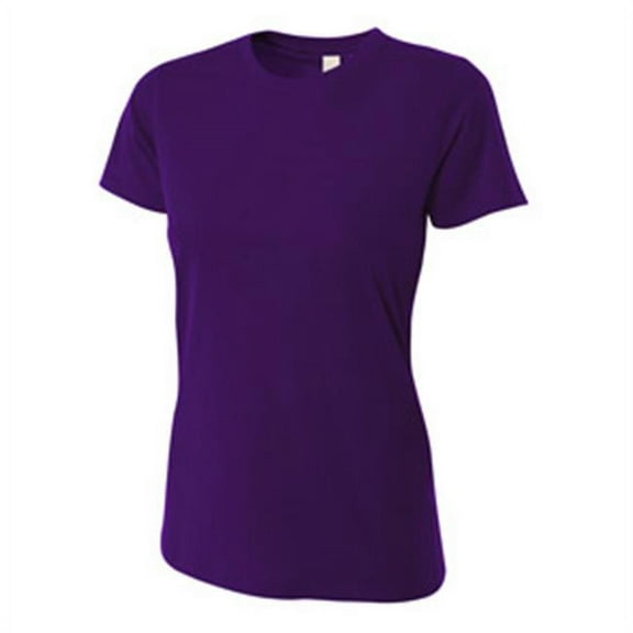A4 NW3249 Womens Combed Ring-spun Short-Sleeve Tee - Purple, Extra Large