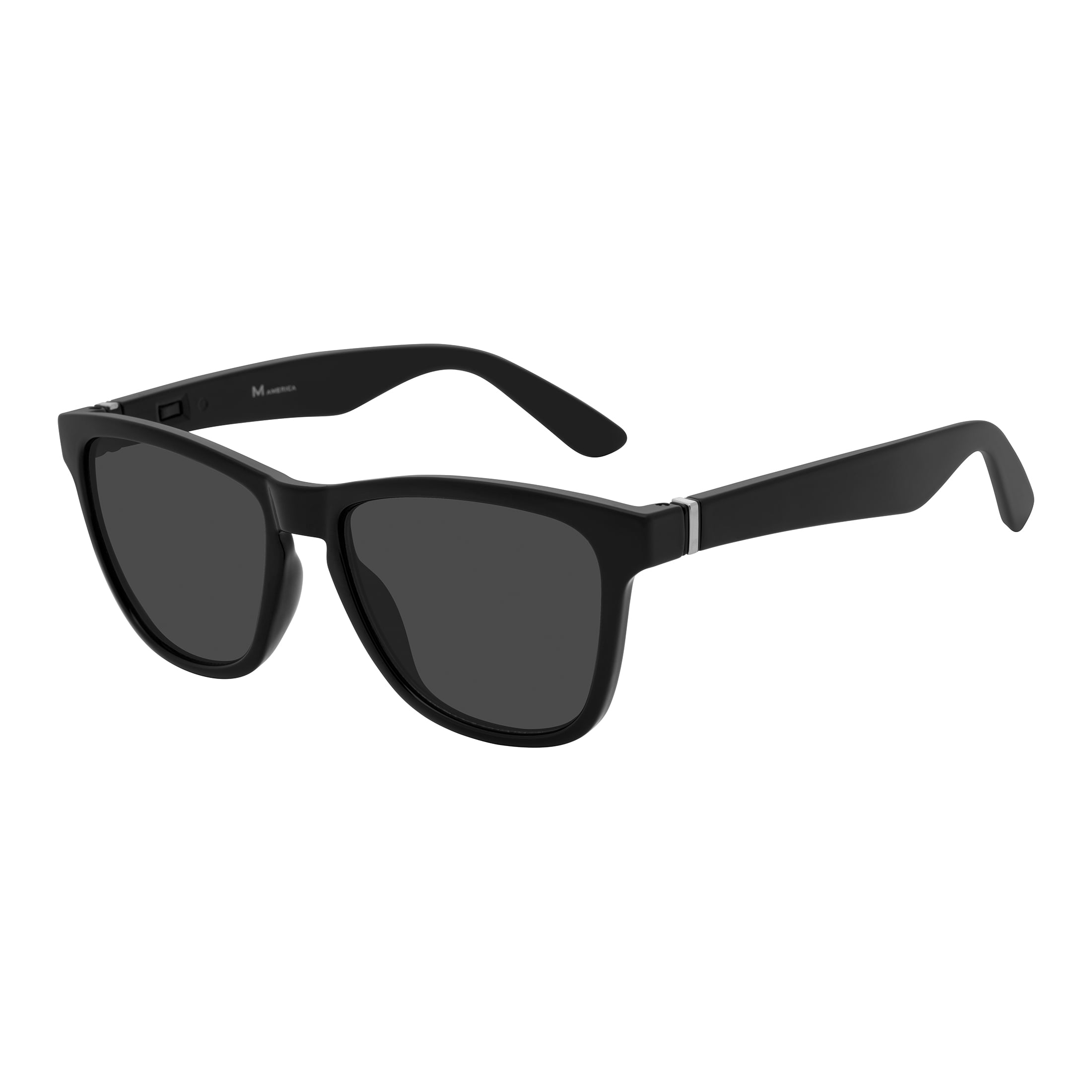 M America Unisex Fashion Wayfarer Sunglass, Luna Park Black, 1 Pair