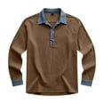 thumbnail image 3 of Chemise Décontractée Moderne à Manches Longues avec Col Rabattu pour le Travail Quotidien et l'Usage Quotidien des Chemises pour Hommes 2, 3 of 3