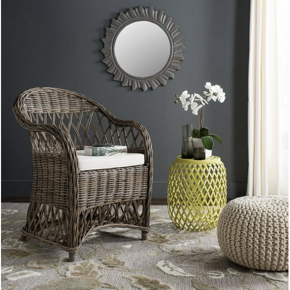 SAFAVIEH Inez Classic Wicker Club Chair, Natural