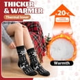 thumbnail image 6 of Loritta Secret Women Fuzzy Slipper Socks, 2 Pairs Christmas Winter Cozy Warm Thick Socks with Non-Slip Grippers, 6 of 10