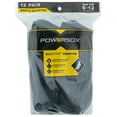 thumbnail image 2 of PowerSox Men's Cushion Quarter Socks, 12-Pack, 2 of 5