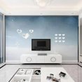 thumbnail image 3 of nipocaio 16 Pieces Acrylic Mirror Adhesive Wall Mirror Sticker Heart Sticker Silver Mirror Stickers Mural Mirror Wall Sticker Acrylic Mirror Wall Stickers For Home Decoration, 3 of 5
