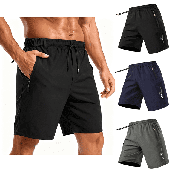 Mens Comfy Shorts Casual Loose Drawstring Gym Elastic Waist Athletic Big And Tall Short With Pockets Size M-5XL