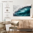 thumbnail image 5 of Elephant Stock Big Blue Ocean Wave Wall Art - Horizontal Canvas Wall Art - Lobby Wall Decor - Beach Canvas - Teal And Blue Decor - 51" x 34", 5 of 8