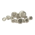thumbnail image 6 of DecMode Silver Aluminum Metal Plate Wall Decor with Uneven Edges, 6 of 7