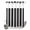 Black, White, Charcoal, variant on No Hook Shower Curtain, Striped Sage Green Shower Curtains for Bathroom with See Through Top Window, Farmhouse Line Stripes Classic Waterproof & Washable Bath Curtain 66"x72"