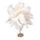 thumbnail image 3 of Lámpara de mesa de plumas de avestruz recargable, moderna y romántica, para decoración del hogar, color blanco, 3 of 14