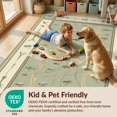 thumbnail image 4 of Design&I 4'x6' Washable Area Rug Vintage Farmhouse Fish Hook Lure Motifs Navigation Fishing Chart for Home Office, Under Desk, Snag-Free Skid-Resistant Medium, 4 of 7