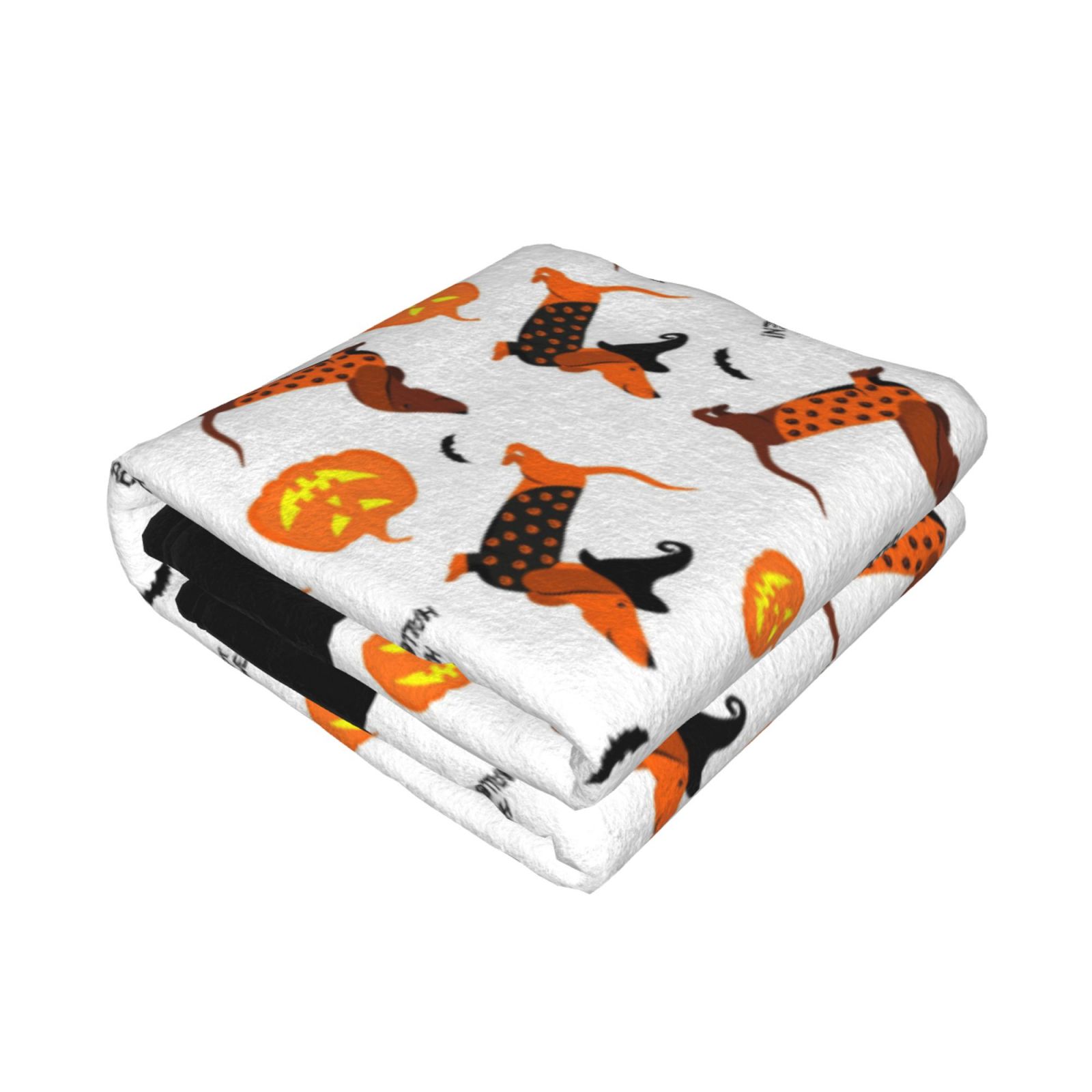 Throw Blanket for Couch - pumpkin halloween dog Soft Comfy Lightweight Cozy Warm Throw Blanket, Fuzzy Plush Flannel Blanket & Throws for Sofa and Bed All Season