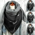thumbnail image 4 of Bufanda estampada de moda, chal cálido simple y grueso Manténgase abrigado en las estaciones de otoño e invierno, 4 of 6