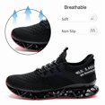 thumbnail image 5 of ZUTY Men's Fashion Sneakers Breathable Mesh Running Shoes Blade Non Slip Soft Sole Casual Athletic Walking Shoes Black 8.5, 5 of 6