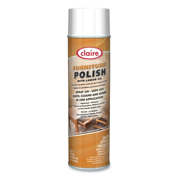 Furniture Polish with Lemon Oil, Lemon Scent; 19 oz Aerosol Spray, Dozen Furniture Polish with Lemon Oil, Lemon Scent; 19 oz Aerosol Spray, Dozen