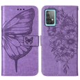 thumbnail image 3 of Case For Samsung Galaxy A52 5G Embossing Butterfly Magnetic Flip Cover Premium Leather, 3 of 5