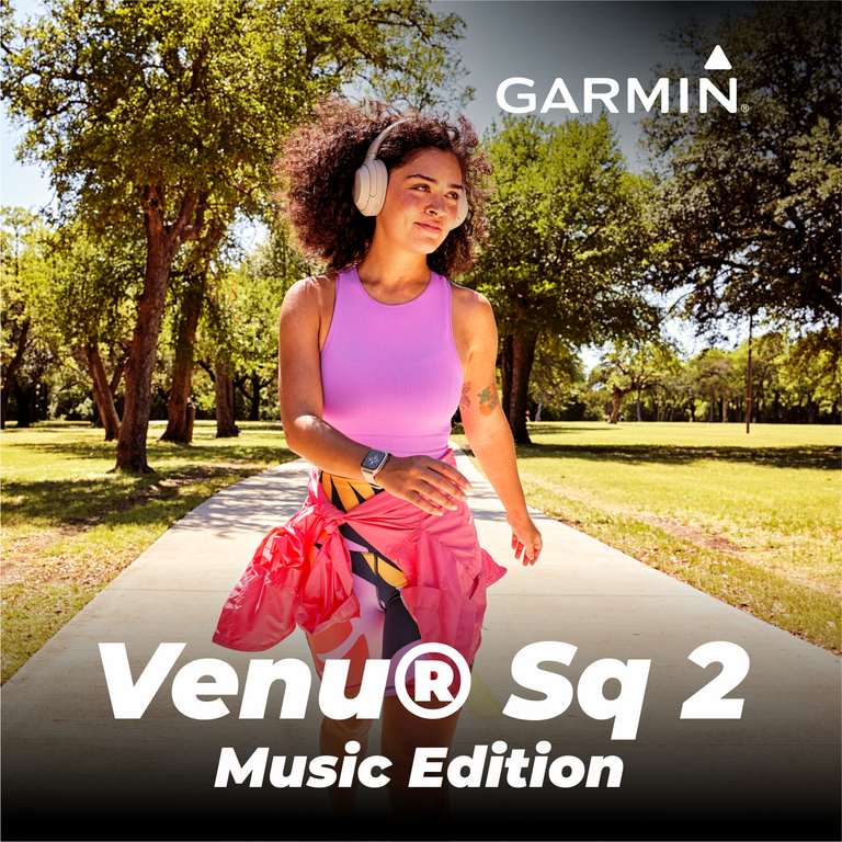 Garmin Venu® Sq 2 - Music Edition, GPS Smartwatch, All-Day Health  Monitoring, Long-Lasting Battery Life, AMOLED Display, Peach Gold and Ivory