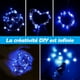thumbnail image 3 of Cortina de luces azules de 3 x 3 m, 300 LED, para ventana, 10 modos de iluminación (blanco cálido/blanco frío), ideal para bodas, jardines y dormitorios., 3 of 5