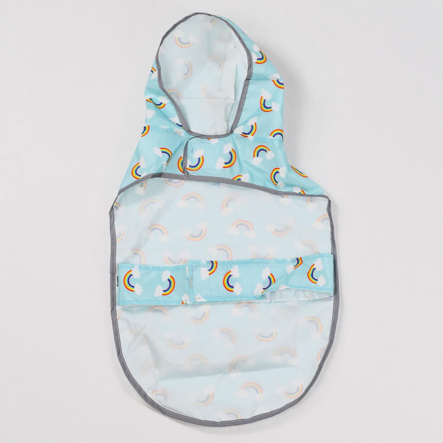 Fetchwear Dog Clothes: Rainbow Raincoat, Size XS-XL