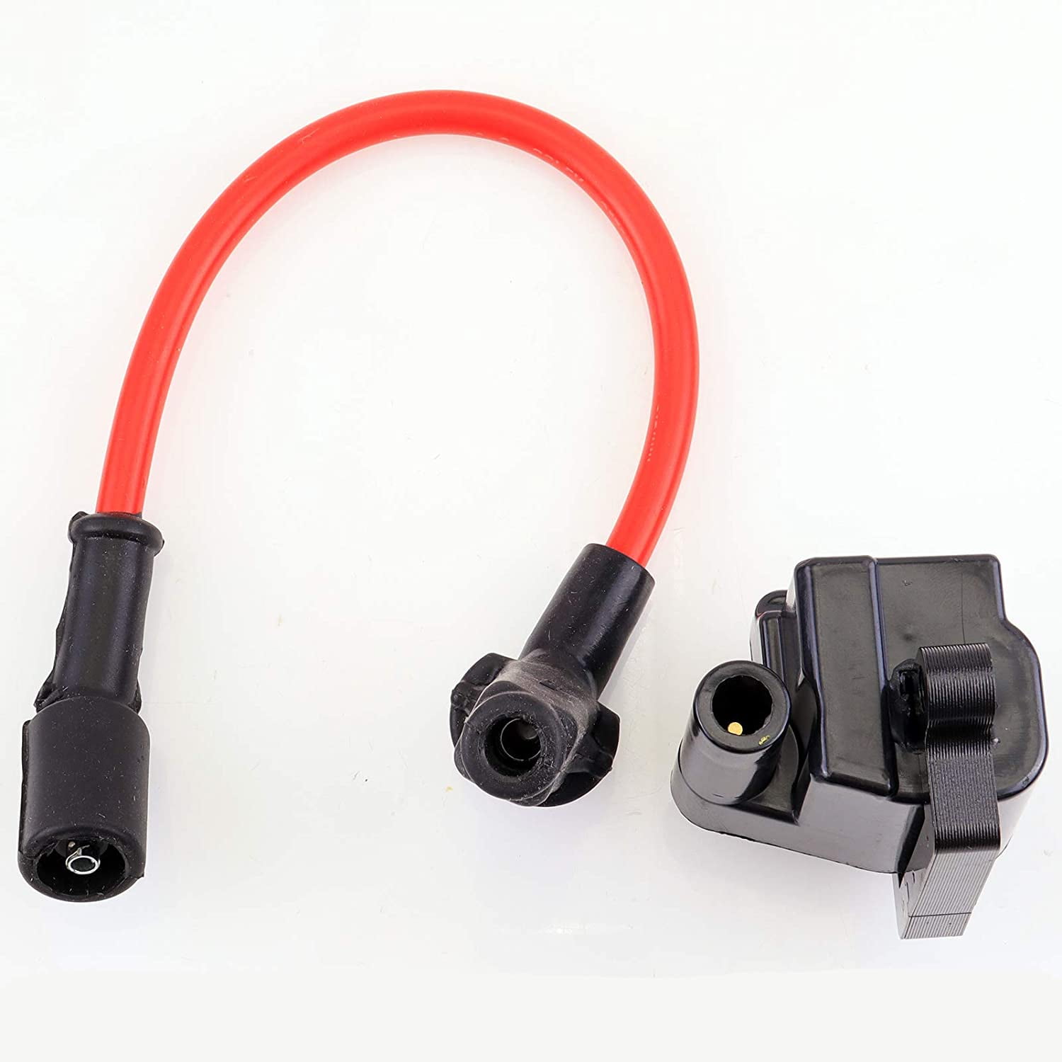 Set of 8 Square Ignition Coil Pack and Spark Plug Wire for Chevy Silverado Cadillac Escalade Trailblazer GMC Sierra Tahoe 5.3L Replaces UF-271 D581 5C1083