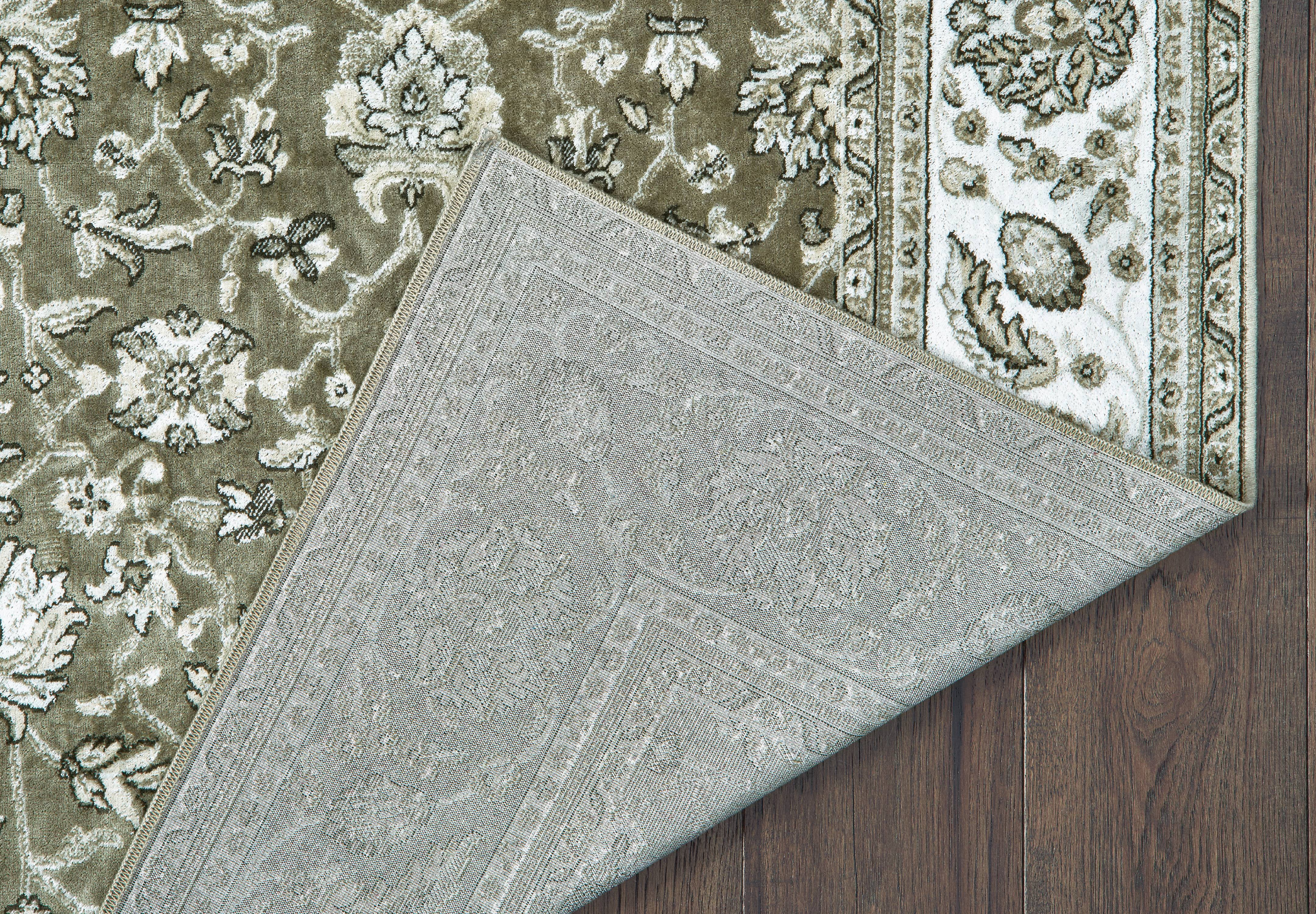 United Weavers Bedivere Ashlar Traditional Walnut Woven Viscose Area Rug or Runner