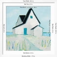 thumbnail image 5 of Art.com Cottage by the Sea Neutral Art Print by Phyllis Adams, White Frame Wall Art, 38" x 38", 5 of 5