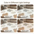 thumbnail image 7 of ODIKA 9'x12' Washable Area Rug Non-Slip, Chair-Friendly Beige Asymmetrical Boho Taupe Brushed Minimalist An Under Dining for Room, Basement, Large Office, 7 of 7