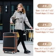 thumbnail image 2 of 3 Piece Expandable Anti-Cracking Hardshell Travel Luggage Sets 8 Spinner Wheel Suitcase Wheels TSA Lock Suit Case, Lightweight 8 wheels Upright Suitcase, 20/24/28 Inch, 2 of 9