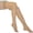 Beige, variant on BriteLeafs Sheer Compression Stockings Thigh High Firm Support 20-30 mmHg, Stay-Up Scilicone band, Open Toe - XXX-Large, Beige