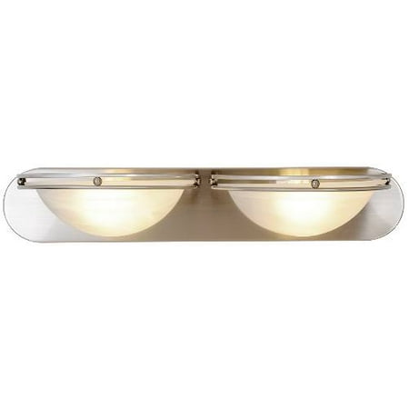 Contemporary Vanity Light Fixture With Two 13 Watt Gu24 Type Contemporary Vanity Light Fixture With Two 13 Watt Gu24 Type Fluorescent Lamps 24 In