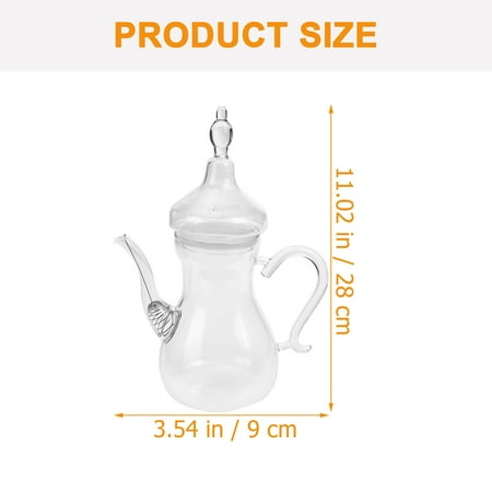 

Middle East Style Teapot Decorative Glass Teapot Heat-Resistant Tea Maker