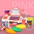 thumbnail image 4 of Rvidsgi 1 Ensemble de Jouets de Caisse Rotation à 360 Degrés Microphone Calculatrice Imitation Simulée Processus de Caisse Jeu de Rôle Jouets de Caisse Cadeau pour Enfants, 4 of 8
