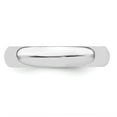thumbnail image 4 of 925 Sterling Silver 4mm Half-Round Band Size: 4; for Adults and Teens; for Women and Men, 4 of 4