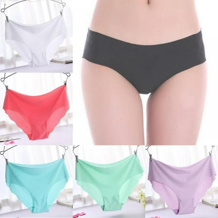 

Smooth Sexy Women Seamless Underwear Panties Briefs Invisible Lotus Leaf Rim Brief