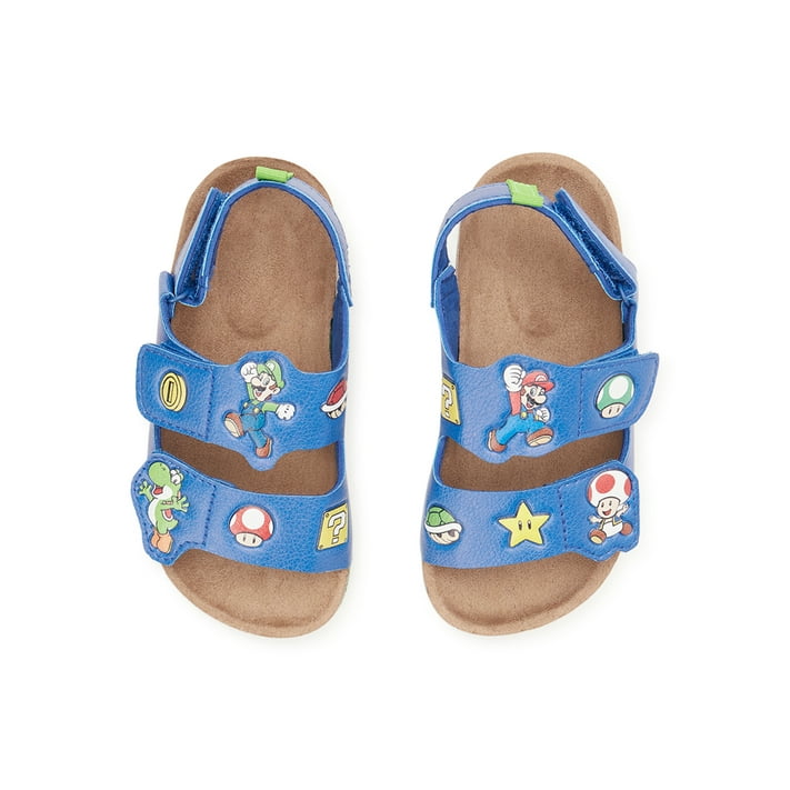 Super Mario Toddler Boys Footbed Sandals, Sizes 712