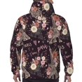 thumbnail image 7 of Uemuo Romantic Paris Pattern Men's Hoodie - Casual Pullover Hoodie with Kangaroo Pocket, Stylish Hooded Sweatshirt for Everyday Wear-Medium, 7 of 7