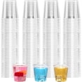 thumbnail image 1 of 3 oz Clear Disposable Plastic Cups, 100 Pack Clear Plastic Cups Tumblers, Elegant Plastic Cocktail Cups, Plastic Tumblers, Cups for Iced Coffee, Cold Beverage…, 1 of 5