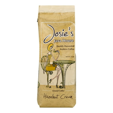 Josie's Java House Ground Arabica Coffee Hazelnut Cream, 12.0 OZ