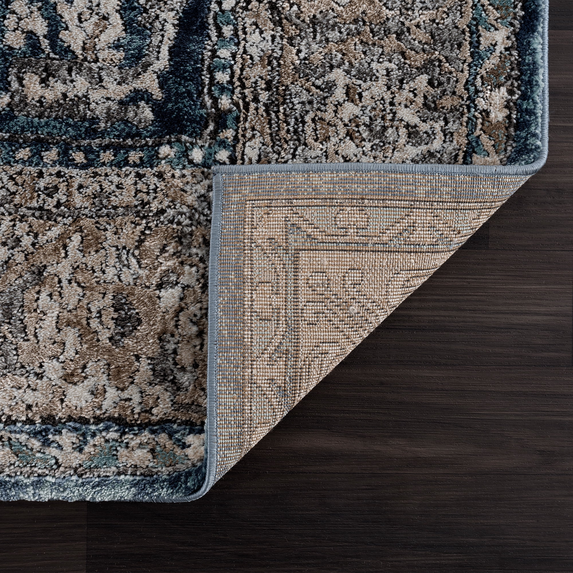 United Weavers Edinson Jisun Transitional Border Area Rug, Blue, 5'3" x 7'2"