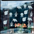 thumbnail image 5 of 16Pcs 4 Styles Ocean Window Clings Jellyfish Turtle Conch Seaweed Rainbow Glass Decals Anti-Collision Non-Adhesive Vinyl Suncatcher Stickers to Save Birds from Window Collision Strike, 5 of 9