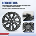 thumbnail image 3 of 15" Black Matte Hubcaps for 16-22 Toyota Prius,17-22 Toyota Prius Prime,20-24 Toyota Corolla Hybrid,Wheel Rims Covers Compatible With Alloy Wheels,4 Pack, 3 of 7