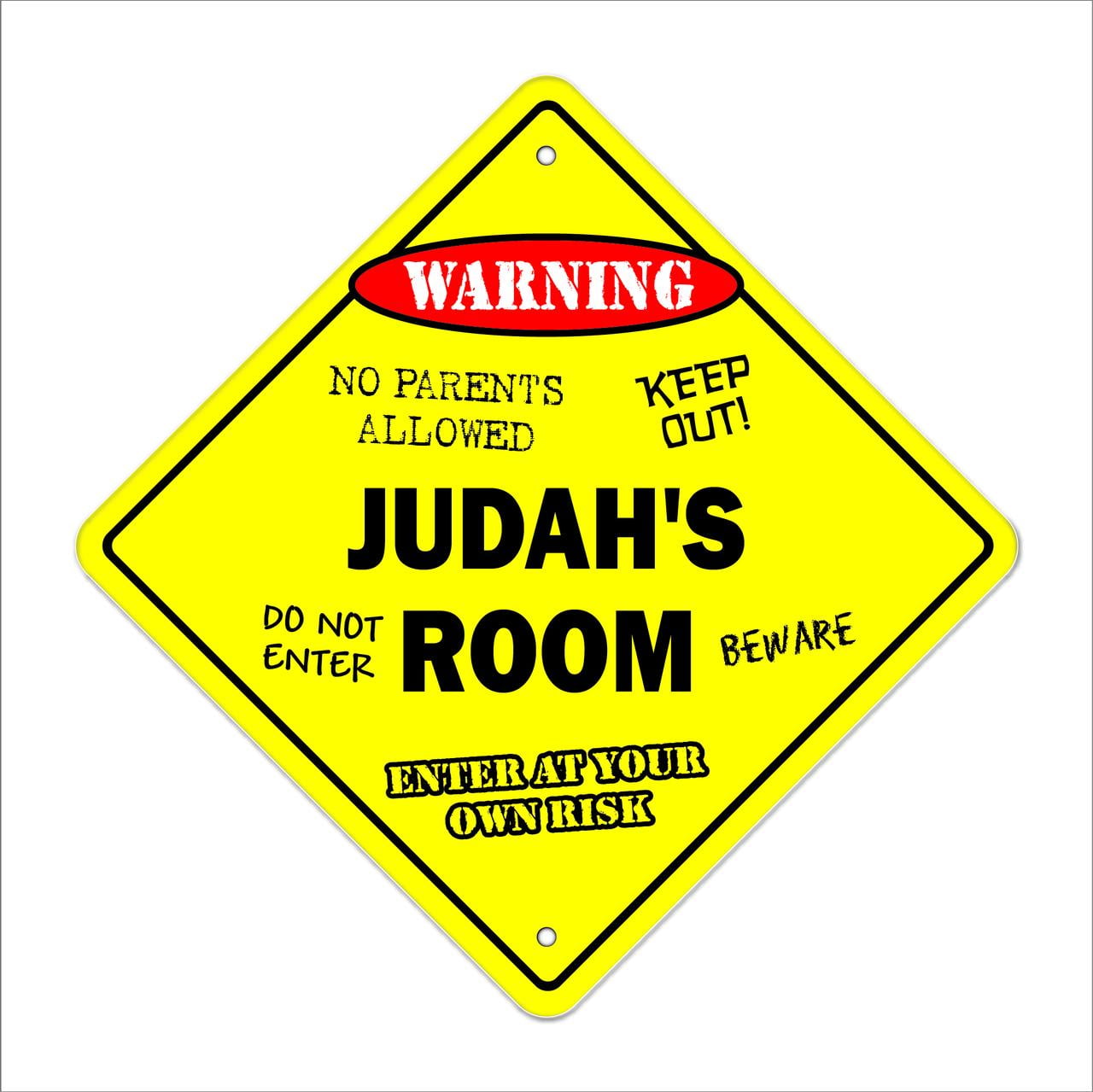 Judah's Room Decal Crossing Xing kids bedroom door children's name boy girl