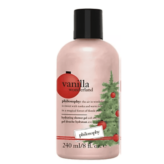 Philosophy Vanilla Wonderland Hydrating Shower Gel 8 oz | Limited Edition | Creamy 3-in-1 Cleanser | Sweet Vanilla & Tonka Bean Scent | Gentle Daily Use