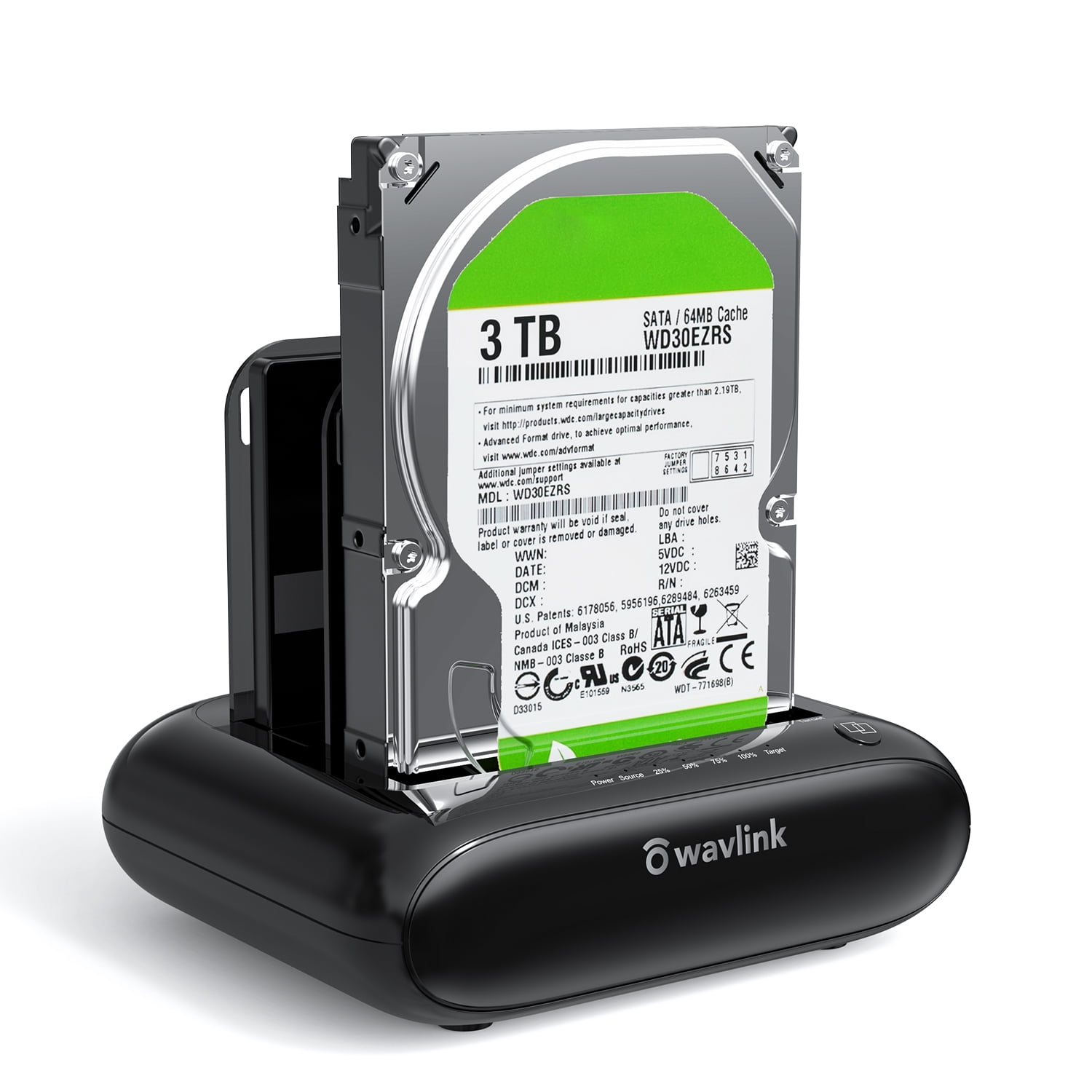 Wavlink WL-ST341U External Hard Drive Docking Station, USB-C, for Apple, Microsoft, Dell