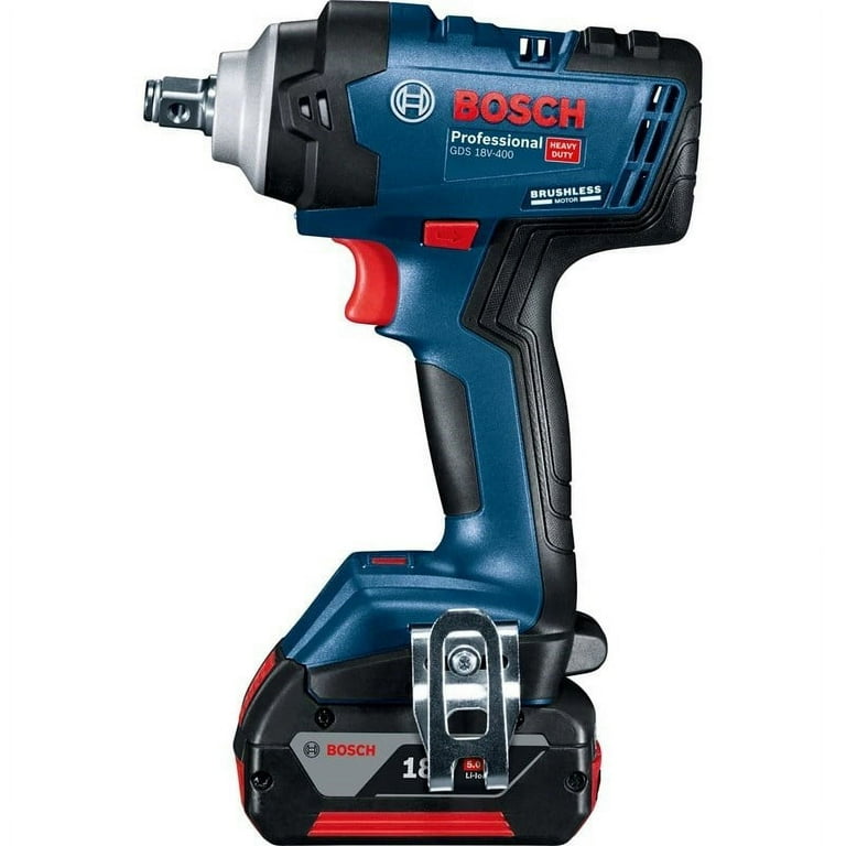 Bosch 18V Impact Wrench Brushless Lithium 400Nm High Torque 1 2 Driver Battery Powered Cordless Power Tool Walmart