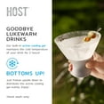 thumbnail image 5 of Host Glass Freeze Martini Glasses, Cooling Cups, 9 oz Set of 2, Gray, 5 of 9